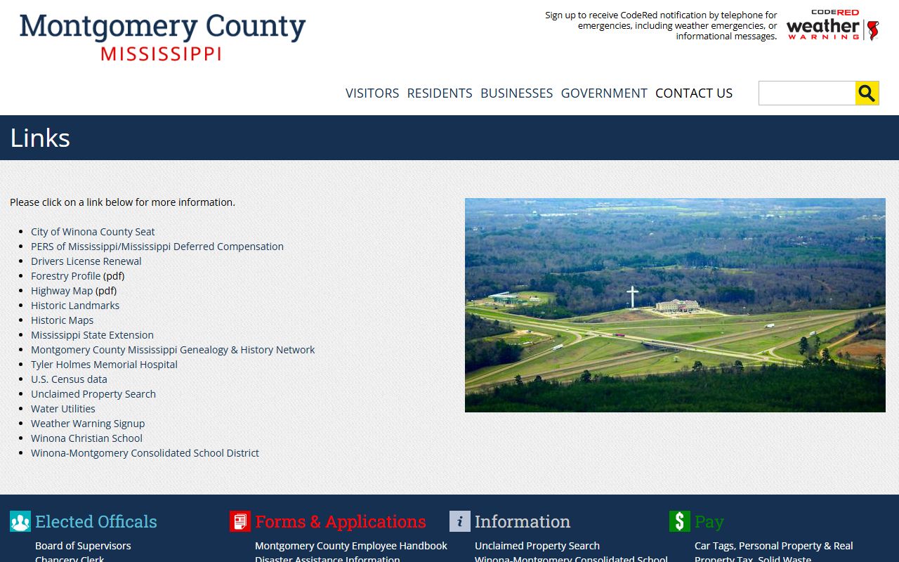 Official Montgomery County links page for court records and county services